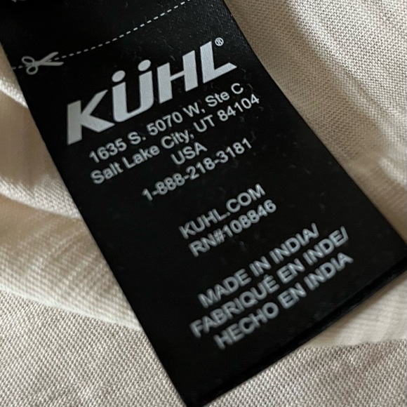 Kuhl Shay light cream color embroidered sleeveless tank XL - Picture 14 of 15